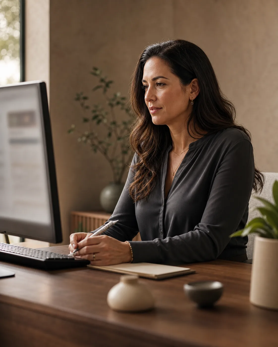 Licensed provider reviewing patient information